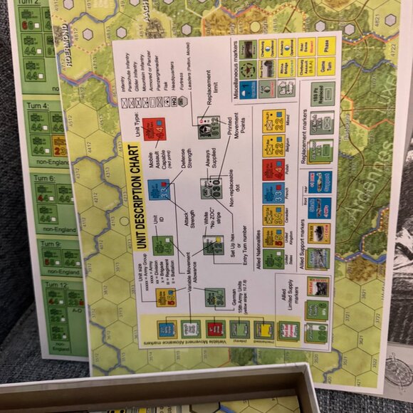 Storming the Reich: D-Day to the Ruhr (open, unpunched) Compass Games - Picture 12 of 15